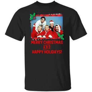 NSYNC Merry Christmas And Happy Holidays Vintage Music Band Shirt 92